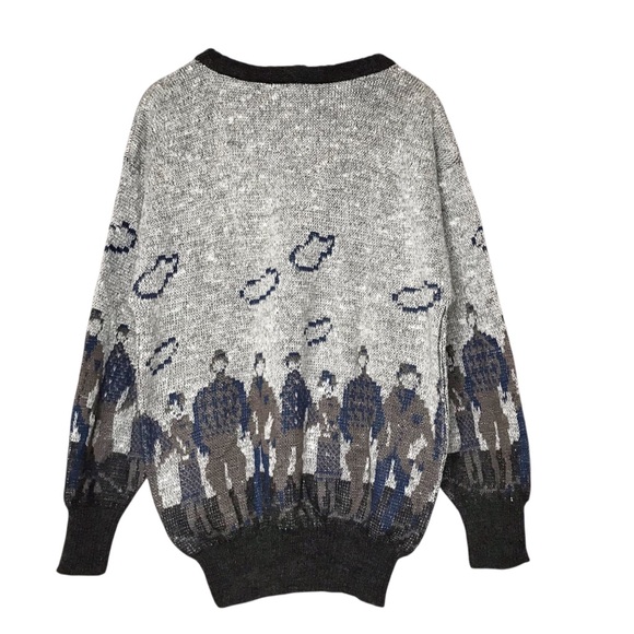 Harry Rosen Vintage Golf Sweater Wool Alpaca Blend Knit Crew Neck Men's Medium - Picture 7 of 11